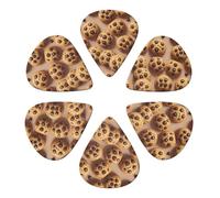 Classic Guitar Picks Combo Cookie, 6 Pack 351 Shape Paddles for Acoustic, Electric & Bass, 0.46mm/0.71mm/0.96mm Set