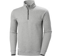 Helly Hansen Workwear 79325 Classic Half Zip Sweatshirt Grey Melange 3 3XL