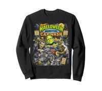 Classic Halloween Monsters Car Wash Vintage Hot Rod Sweatshirt