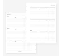 Classic Happy Planner Habit Tracker Planner Insert Agenda Refill for 9-Discs Discbound Notebook 7 x 9.25