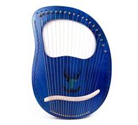 Classic Harp 19 String Wooden Blue Mahogany Lyre Harp harp instruments