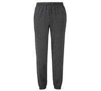 Classic Heather Elasticated Hem Jogging Bottoms Fruit Of The Loom Grey S