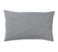 Classic Herringbone Tweed XL Rectangular Cushion in Stone Grey. Soft Grey Traditional Check Design. 23x15" XL Cushion Cover