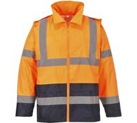 Hi-Vis Classic Contrast Lightweight Rain Jacket Portwest H443