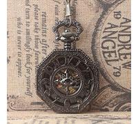 Classic high-end Men's Manual Mechanical Pocket Watch Personality Unique Digital Gossip cat Student semi-Automatic Pocket Watch Decorate Gift for Father