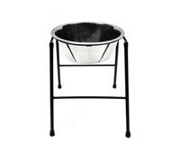Classic Single Feeder High Stand – 4000 ml Stainless Steel Dish – 370 mm Tall – for XL breeds