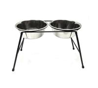 Classic High Stand Feeder Dishes (2X 2500Ml)