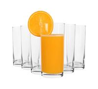 Argon Tableware Classic Highball Glasses - Modern Gift Tall Drinking Glass Cocktail Juice Tumbler - 285ml - Pack of 6