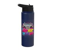 Classic Hip Hop 80s 90s Boomboxs Vintage Throwback Stainless Steel Insulated Water Bottle