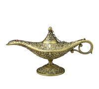 Classic Hollow Legend Lamp - Luxury Lantern, Alloy Table Decoration with Vase with Golden Lamp | Arab Props Collectibles, Rare Gift Decorated