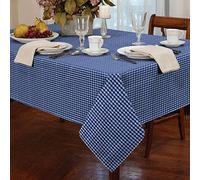 Classic Home Store Alan Symonds Tablecloths Gingham Tablecloth Blue 54 x 72, 12401756