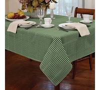Classic Home Store Alan Symonds Tablecloths Gingham Tablecloth Green 54 x 72