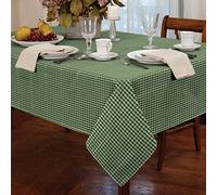 Classic Home Store Alan Symonds Tablecloths Gingham Tablecloth Green 60" Round, 12401763