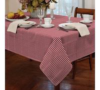 Classic Home Store Alan Symonds Tablecloths Gingham Tablecloth Red 54 x 72