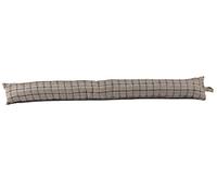 Classic Home Store Caramel Thompson Tartan Check Draught Excluder French Patio Door Long Draft Stopper (6ft)