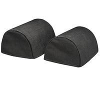 Classic Home Store Chenille Pair of Jumbo Round Arm Caps Plain Soft Touch Sofa Furniture Cover Antimacassar (Grey)