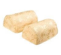 Classic Home Store Decorative Pair of Traditional Leaf Design Mini Round Arm Caps (Cream)