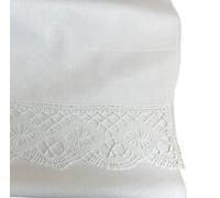 Classic Home Store Decorative XL Chair Back Lace Antimacassar Trim Sofa Settee Furniture Slip Cover White