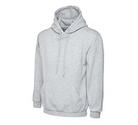 Uneek UC502 Classic Hoodie 300GSM Heather Grey XL Colour: Heather Grey XL