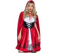 Classic Hoodie Dress Women's Leg Avenue Red Riding Rouge S