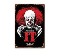 Classic Horror Film Movie Stephen King It 2017 Vintage Retro Tin Sign Vintage Metal Tin Sign 8X12 Inches