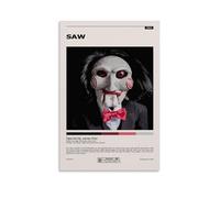 Classic Horror Movie Minimalist Poster Saw Music Posters for Room Aesthetic Canvas Wall Art Bedroom Decor12x18inch(30x45cm)