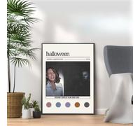 Classic Horror Movie Wall Art - Retro Designer Print, Horror Fan Gift (Halloween, A4 Black Framed)