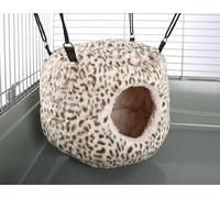Classic Huge Rodent Hive for Small Animals - Cheetah Print - 30 x 30 x 25cm