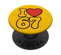 Classic I LOVE SIX SEVEN PopSockets Adhesive PopGrip