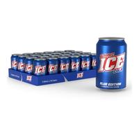 Classic ICE Cola Blue Edition - 24 x 330ml Cans | Premium Fizzy Cola Drink | Sparkling Soft Drink with Bold, Sweet Flavour | Refreshing Carbonated Beverage | Bulk Buy Soda Cans - By MegaAisle