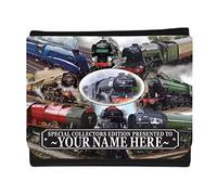 Classic Iconic Steam Locomotive Trains Personalised Wallet Gift