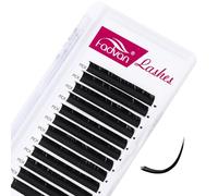 Classic Individual Flat Lash Extensions D Curl Fake Eyelash ExtensionsNatural Thick Lashes Individual Semi-Permanent Eyelashes Application for Professional Salon Use (0.20D 10mm)