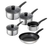 Kuhn Rikon Classic 5-Piece Non-Stick Mixed Cookware Set. 3 x Saucepans (16cm, 18cm & 20cm), 1 x Milk Pan (16cm) and 1 x Frying Pan (24cm). Oven Safe to 220 Degrees Celsius. Designed in Switzerland