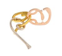 Classic Intelligent Lock Toy Rings Metal IQ Brain Teaser Puzzle Toys Adults Anti Stress Lock