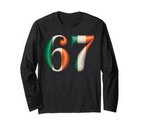 Classic Irish Flag 67 Number Viral St Patrick's Day 67 Long Sleeve T-Shirt