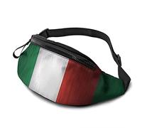 Classic Italy Flag Waist Bag with Adjustable Strap Hip Bum Bag for Man Women Outdoors Sports Running Gym Traveling
