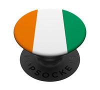 Classic Ivory Coast Country Flag Spirit Game Day Supporter PopSockets Adhesive PopGrip