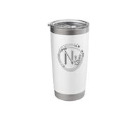 Classic Ivy Wreath Personalized Monogram with Initial N Stainless Steel Insulated Tumbler