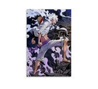 Classic Japanese Anime Poster Gear 5 Luffy Op Music Posters for Room Aesthetic Canvas Wall Art Bedroom Decor20x30inch(50x75cm)