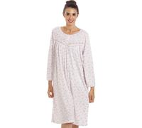 Classic Jersey Long Sleeve Floral Print Nightdress Camille Pink 14-16