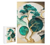 Classic Jigsaw Puzzle, 1000 PCS, Featuring Abstract Bonsai Tree Art, A Focused Activity for Patient Adult Puzzlers, for Family Nights