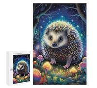 Classic Jigsaw Puzzle, 1000 PCS, Featuring Enchanted Forest Hedgehog, An Absorbing Project for Relaxed Weekends, for Indoor Play