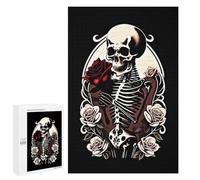 Classic Jigsaw Puzzle, 1000 PCS, Featuring Flower Skeleton, A Focused Activity for Patient Adult Puzzlers, for Indoor Play