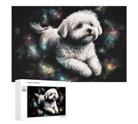 Classic Jigsaw Puzzle, 1000 PCS, Featuring Space Pup Adventure, An Absorbing Project for Relaxed Weekends, for Indoor Play