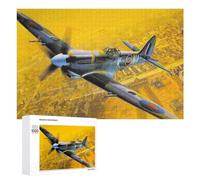 Classic Jigsaw Puzzle, 1000 PCS, Featuring Spitfire FR MkXIV RAF, A Satisfying Project for Experienced Puzzlers, for Creative Downtime