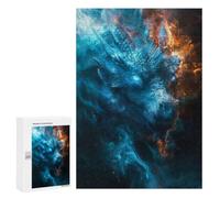 Classic Jigsaw Puzzle, 300 PCS, Featuring Blue Ice Dragon, An Absorbing Project for Relaxed Weekends, for Indoor Play