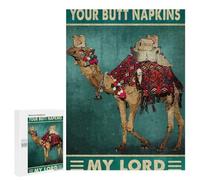 Classic Jigsaw Puzzle, 500 PCS, Featuring Your Butt Napkins My Lord, Shared Puzzle Time for Family And Friends, for Quiet Evenings