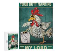Classic Jigsaw Puzzle, 500 PCS, Featuring Your Butt Napkins My Lord, Shared Puzzle Time for Family And Friends, for Quiet Evenings