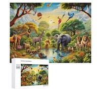 Classic Jigsaw Puzzle for Adults, African Safari Paradise -1, 500 PCS