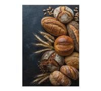 Classic Jigsaw Puzzle for Adults, Artisan Breads, 300 PCS | For home use: Puzzle for Adults: New Year gift for puzzle lovers, indoor weekend activity.